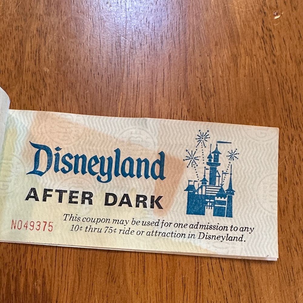 Disneyland After Dark Blue and White Coupon